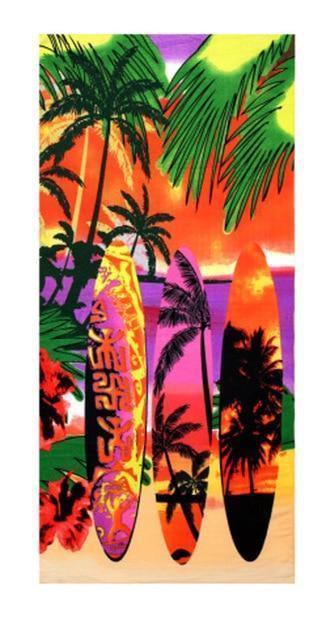 Summer Microfiber Printed Beach Towels, Various Designs